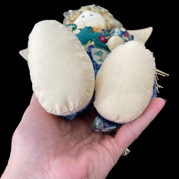 Tb Trading Country Angel Rag Doll Bean Bottom Shelf Sitter Farm Rustic Primitive - Picture 14 of 16